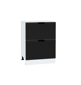 Шкаф нижний с 2-мя ящиками Евро Лайн, цвет: Антрацит