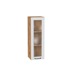 Шкаф верхний с 1-ой остекленной дверцей Ницца, цвет: Blanco