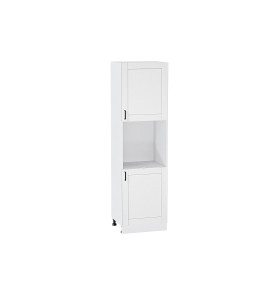 Шкаф пенал с 2-мя дверцами под технику Лофт, цвет: Super White