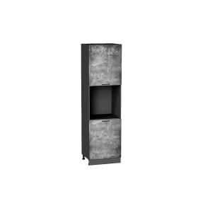 Шкаф пенал с 2-мя дверцами под технику Флэт, цвет: Temple Stone 2S