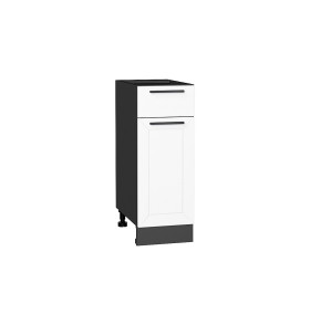 Шкаф нижний с 1-ой дверцей и ящиком Глетчер, цвет: Айленд Силк