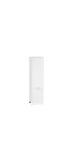 Шкаф пенал с 2-мя дверцами Квадро, цвет: Белый | Пленка ПВХ., Белый