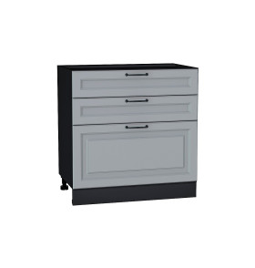 Шкаф нижний с 3-мя ящиками Ницца, цвет: Magnum