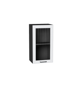 Шкаф верхний с 1-ой остекленной дверцей Барселона, цвет: Белый