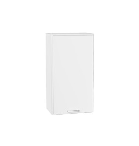 Шкаф верхний с 1-ой дверцей Квадро, цвет: Белый