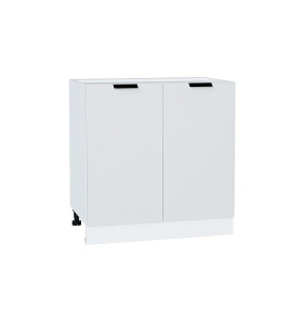 Шкаф нижний с 2-мя дверцами Евро, цвет: Белый