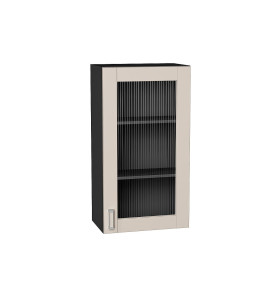 Шкаф верхний с 1-ой остекленной дверцей Лофт, цвет: Cream Silk