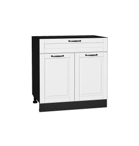 Шкаф нижний с 2-мя дверцами и ящиком Дублин, цвет: Special White