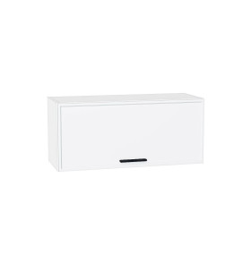 Шкаф верхний горизонтальный Фрейм, цвет: White Silk