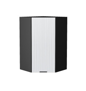 Шкаф верхний угловой Евро Лайн, цвет: Белый