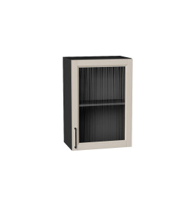 Шкаф верхний с 1-ой остекленной дверцей Сканди, цвет: Cream Silkwood