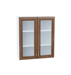 Шкаф верхний с 2-мя остекленными дверцами Шале, цвет: Brown Dreamline