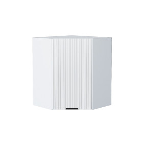 Шкаф верхний угловой Евро Лайн, цвет: Белый