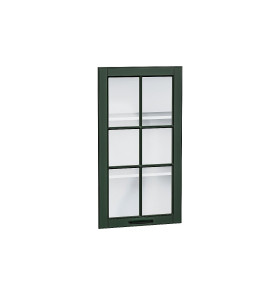 Комплект фасадов Дублин со стеклом для каркаса Ф-35Н В509, цвет: Special Green