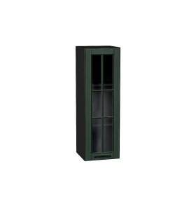 Шкаф верхний с 1-ой остекленной дверцей Дублин, цвет: Special Green