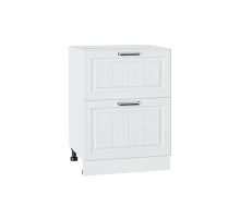 Шкаф нижний с 2-мя ящиками Прага, цвет: Белое дерево