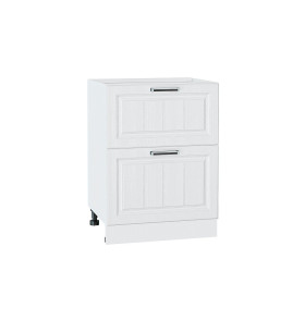 Шкаф нижний с 2-мя ящиками Прага, цвет: Белое дерево