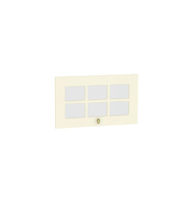 Комплект фасадов Прованс со стеклом для каркаса Ф-86 ВГ600, цвет: Ваниль