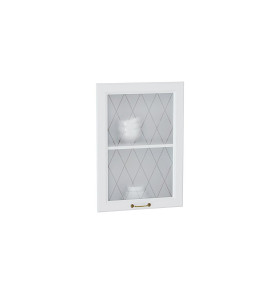 Комплект фасадов Ницца со стеклом для каркаса Ф-35 В500, цвет: Белый