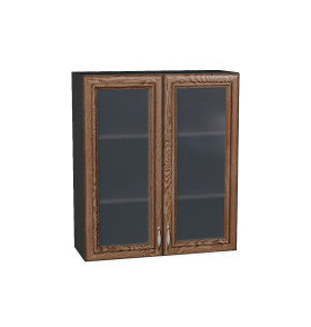 Шкаф верхний с 2-мя остекленными дверцами Шале, цвет: Brown Dreamline