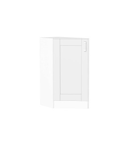 Шкаф нижний торцевой Лофт, цвет: White Silk