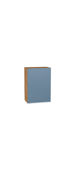 Шкаф верхний с 1-ой дверцей Фьюжн, цвет: Silky Blue | ПЭТ, Silky Blue