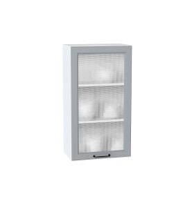 Шкаф верхний с 1-ой остекленной дверцей Ницца, цвет: Magnum