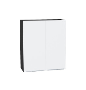 Шкаф верхний с 2-мя дверцами Фьюжн, цвет: Silky White