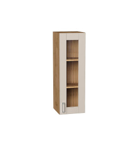 Шкаф верхний с 1-ой остекленной дверцей Лофт, цвет: Cream Silk