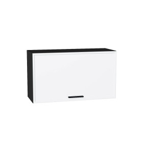 Шкаф верхний горизонтальный Фрейм, цвет: White Silk