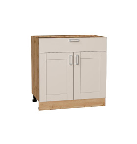 Шкаф нижний с 2-мя дверцами и ящиком Лофт, цвет: Cream Silk