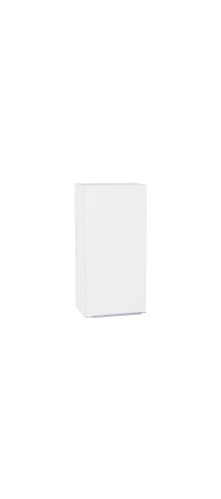 Шкаф верхний с 1-ой дверцей Фьюжн, цвет: Silky White | ПЭТ, Silky White