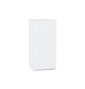 Шкаф верхний с 1-ой дверцей Фьюжн, цвет: Silky White