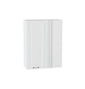 Шкаф верхний прямой угловой Ницца, цвет: Белый