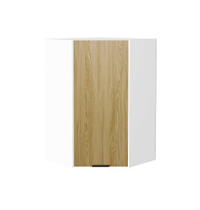 Шкаф верхний угловой Евро, цвет: Дуб песочный