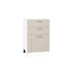 Шкаф нижний с 3-мя ящиками Лофт, цвет: Cream Silk