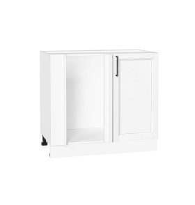 Шкаф нижний угловой Сканди, цвет: White Silkwood