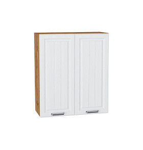 Шкаф верхний с 2-мя дверцами Прага, цвет: Белое дерево