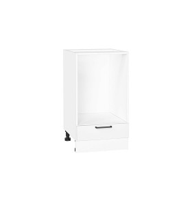 Шкаф нижний под духовку Флэт, цвет: White In 2S