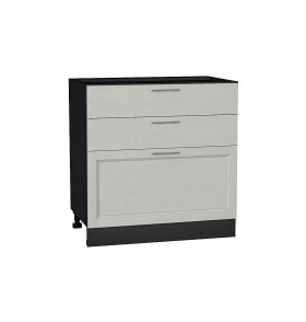 Шкаф нижний с 3-мя ящиками Сканди, цвет: Cappuccino Softwood