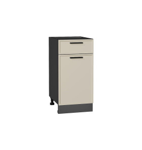 Шкаф нижний с 1-ой дверцей и ящиком Фрейм, цвет: Cream Silk