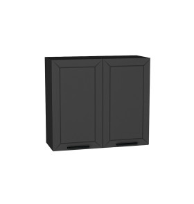 Шкаф верхний с 2-мя дверцами Глетчер, цвет: Маренго Силк