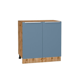 Шкаф нижний с 2-мя дверцами Фьюжн, цвет: Silky Blue