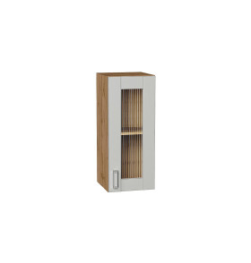 Шкаф верхний с 1-ой остекленной дверцей Лофт, цвет: Grey Silk