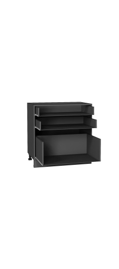 Каркас нижнего шкафа с 3-мя ящиками Н 803, цвет: Graphite | ЛДСП, Graphite