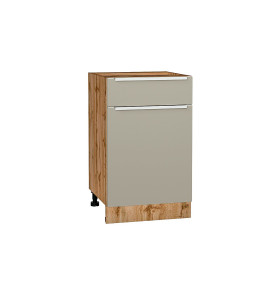 Шкаф нижний с 1-ой дверцей и ящиком Фьюжн, цвет: Silky Grey