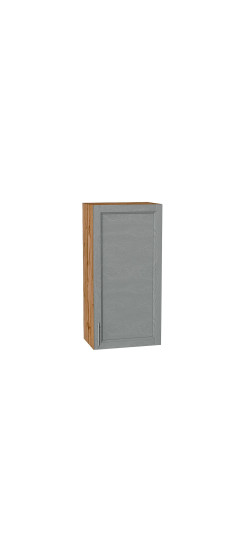 Шкаф верхний с 1-ой дверцей Сканди, цвет: Grey Softwood | Эко Шпон с уникальным покрытием «Soft-touch» и защитным лаком (Япония)., Grey Softwood