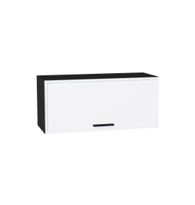 Шкаф верхний горизонтальный Фрейм, цвет: White Silk