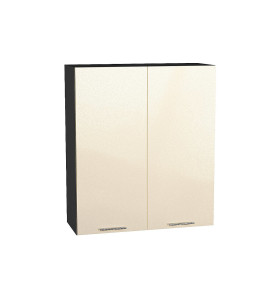 Шкаф верхний с 2-мя дверцами Валерия-М, цвет: Бежевый металлик