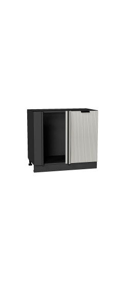 Шкаф нижний угловой Евро Лайн, цвет: Агат | Пленка ПВХ., Агат